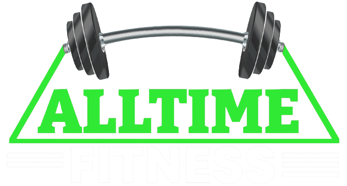 All time fitness white logo